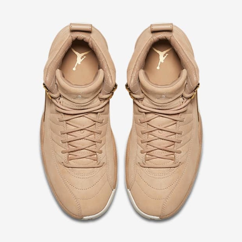 Jordan 12 tan and hot sale white